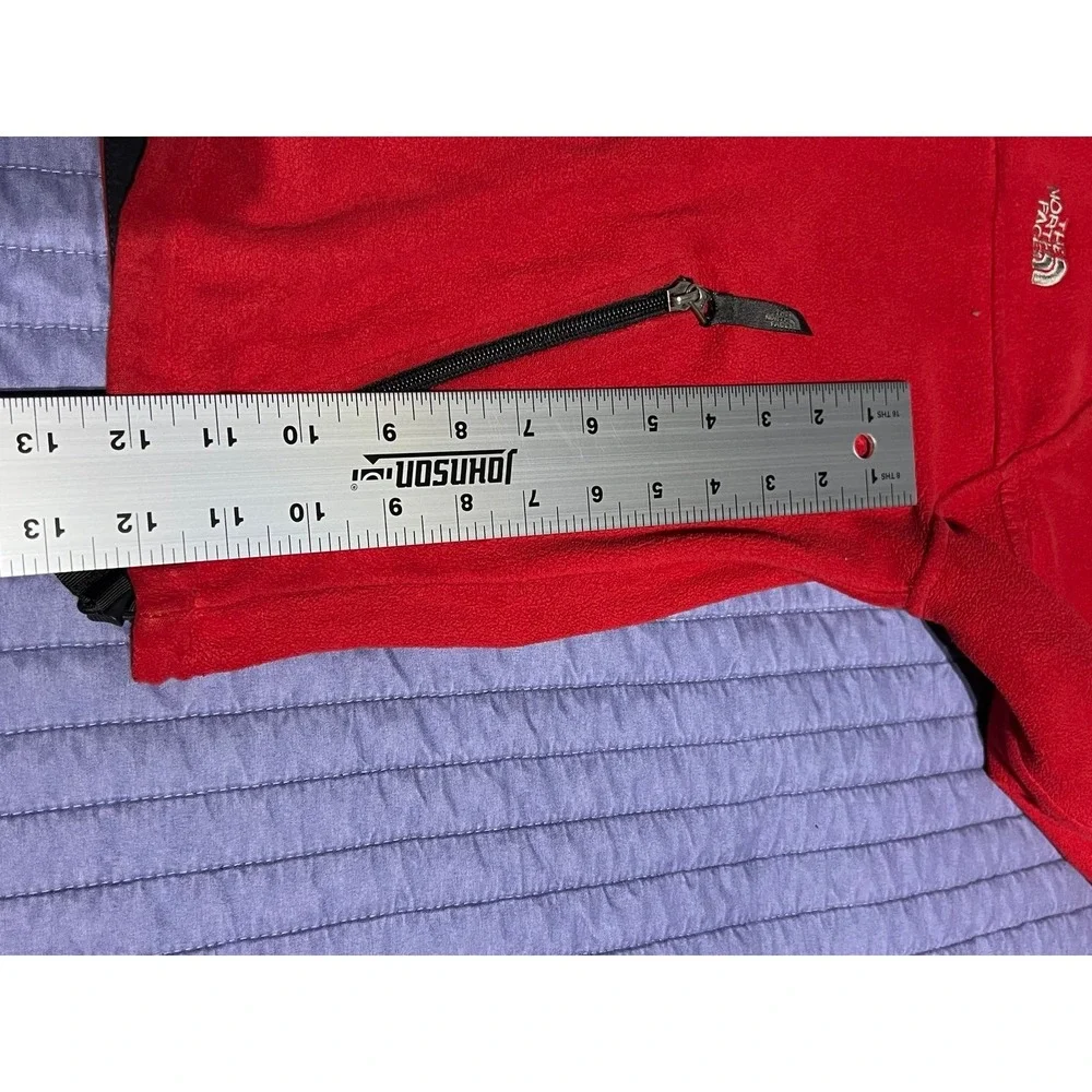 The North Face youth/junior red fleece jacket Size M #outdoor #fleece - Picture 11 of 12